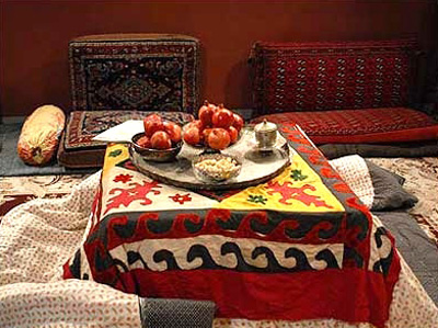 رسوم شب یلدا در کرمانشاه , آداب و رسوم مردم کرمانشاه